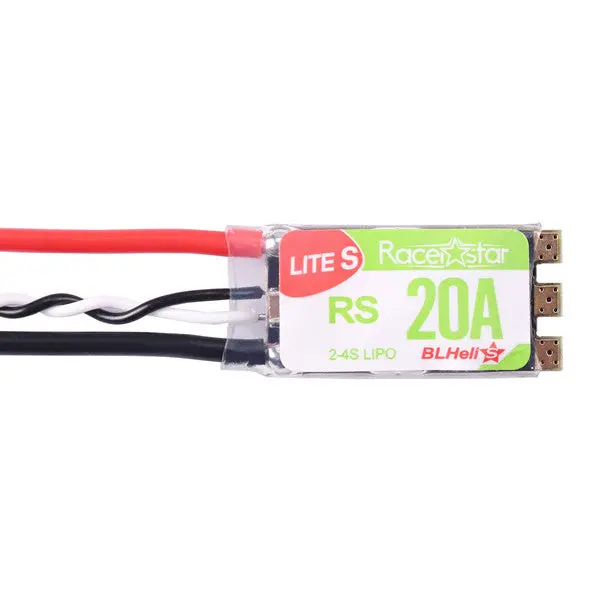 Racerstar Rs20a Lites 20A Blheli_S 16.5 Bb2 2-4S Brushless Esc Support Dshot600 For Rc Fpv Racing Drone 1