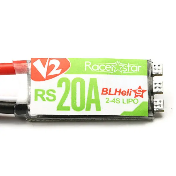 Racerstar Rs20a V2 New 20A  Blheli_S Opto 2-4S Esc Support Oneshot42 Multishot 16.5 Dshot600 For X220 Rc Drone 1