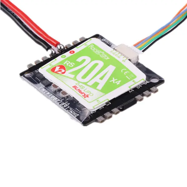 Racerstar Rs20ax4 V2 20A Bb2 48Mhz Blheli_S 2-4S 4 In 1 Opto Esc Support Oneshot42 Multishot 16.5 Dshot600 1