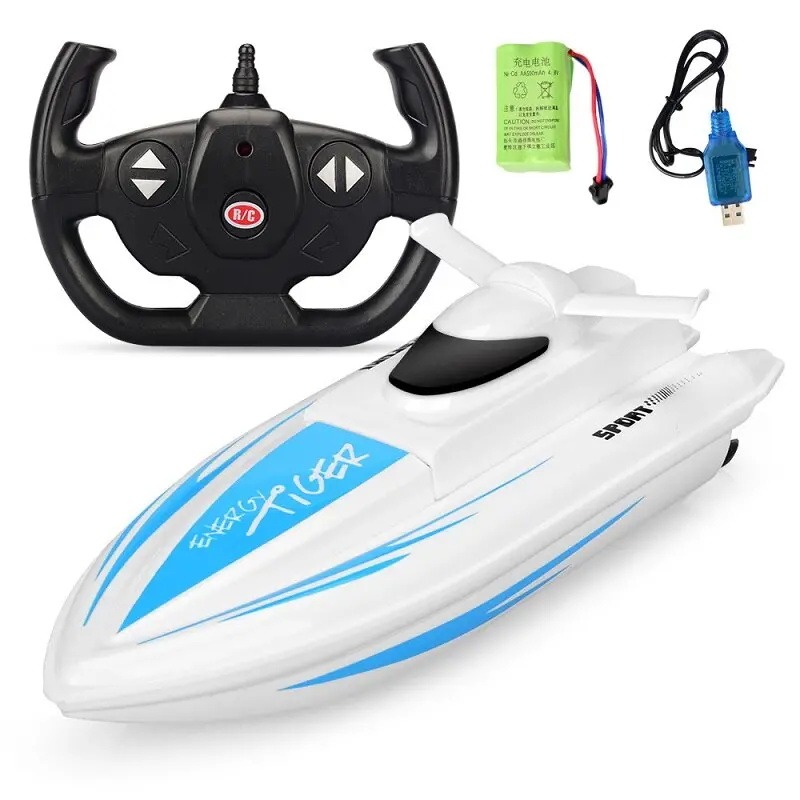 Radio Controlled Electric Rc Boat Toy Speedboat High Speed Mini Speedboat Remote Control Toy Rc Ship Model Kids Toys 20Km/H 4Ch 1
