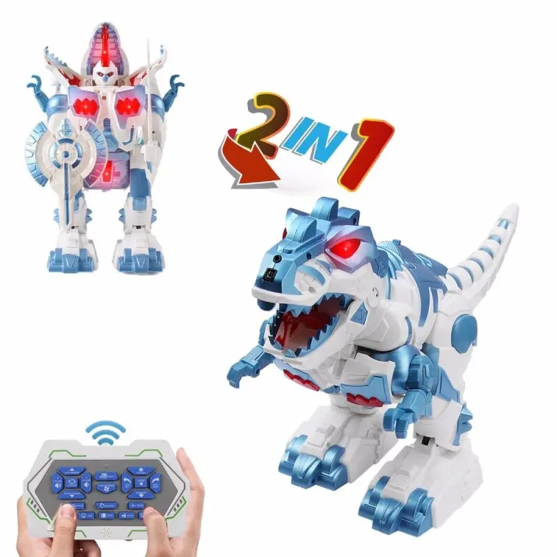 Radio-Controlled Toys One-Button Deformation Robot Dinosaur Intelligent Induction Robots Dinosaurio Children's Educational Toys 1