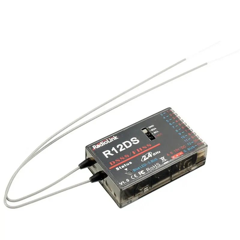 Radiolink 2.4G R9ds R7fg R6fg R6ds R12ds R12dsm R6dsm R4eh Rc Receiver For At9 At9s At10 At10ii Transmitter Rc Transmitter 5