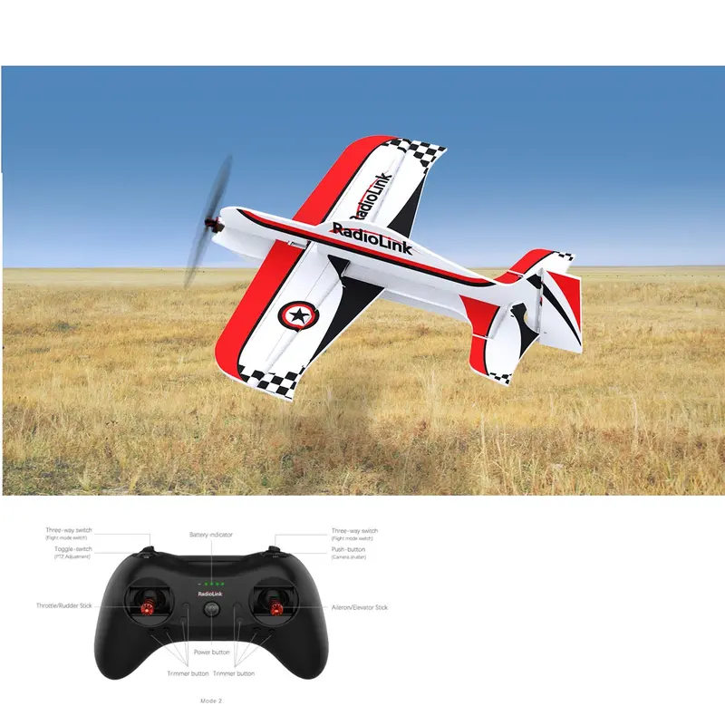 Radiolink A560 560Mm Wingspan 3D Poly Fixed Wing Rc Aircraft Drone Airplane Rtf 2Km For Beginner Trainer 1