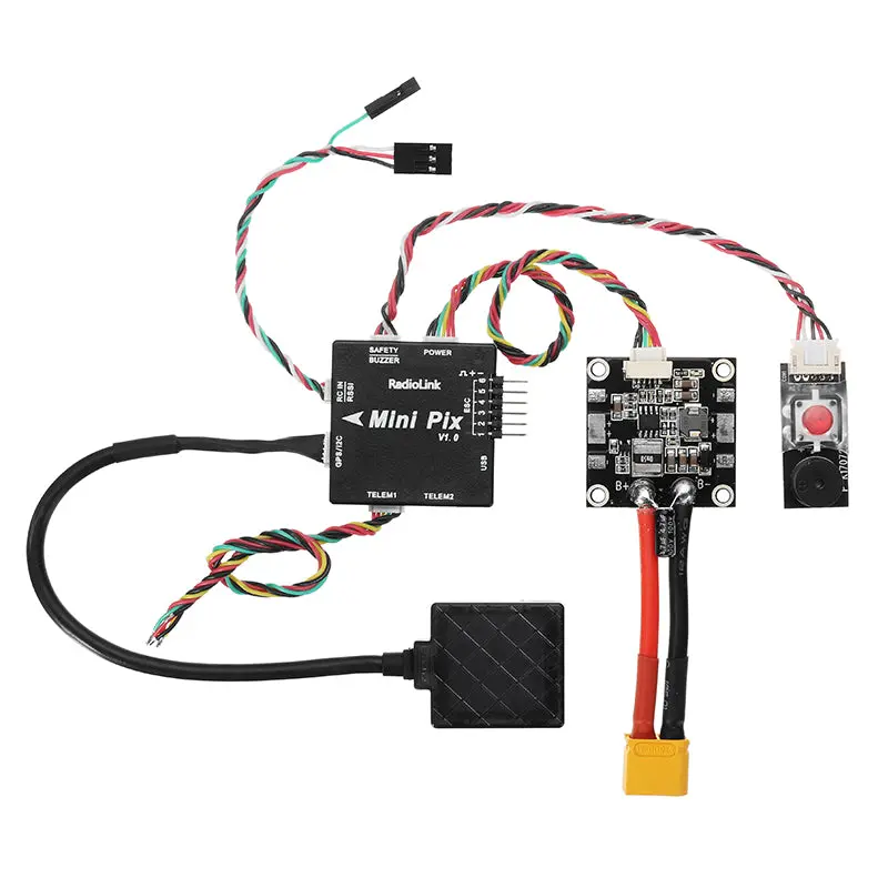 Radiolink Mini Pix F4 Flight Controller Mpu6500 W/ Ts100 M8n Gps Ubx-M8030 For Rc Drone Fpv Racing 1