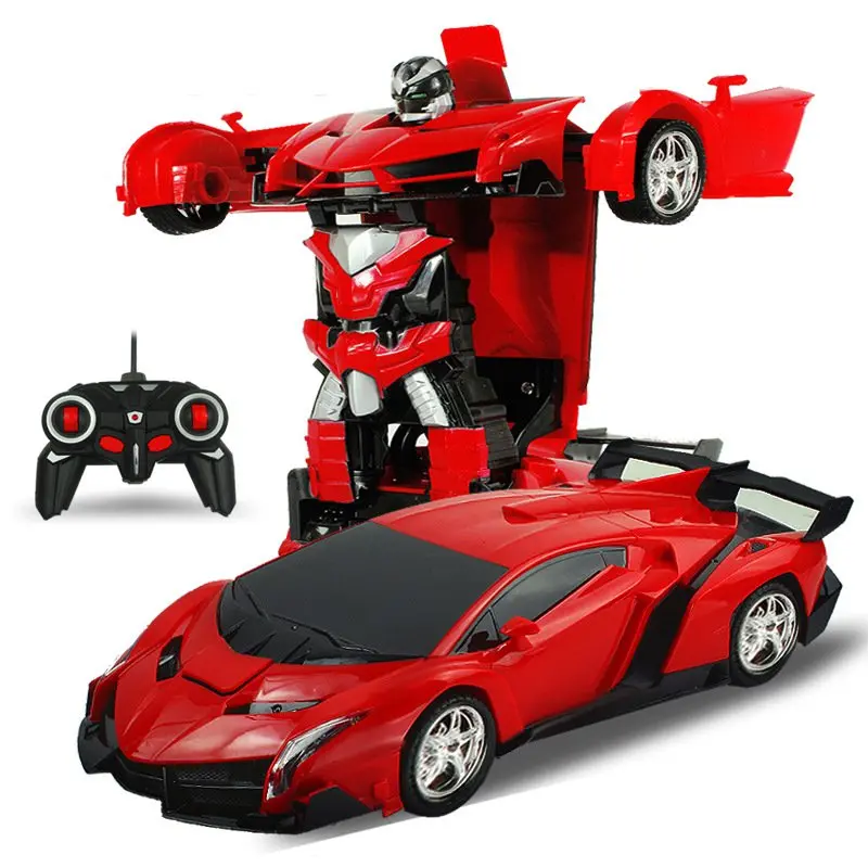 Rastar 1/18 2 In 1 Rc Car Wireless Sports Transformation Robot Model Deformation Truck Fighting Toy 1
