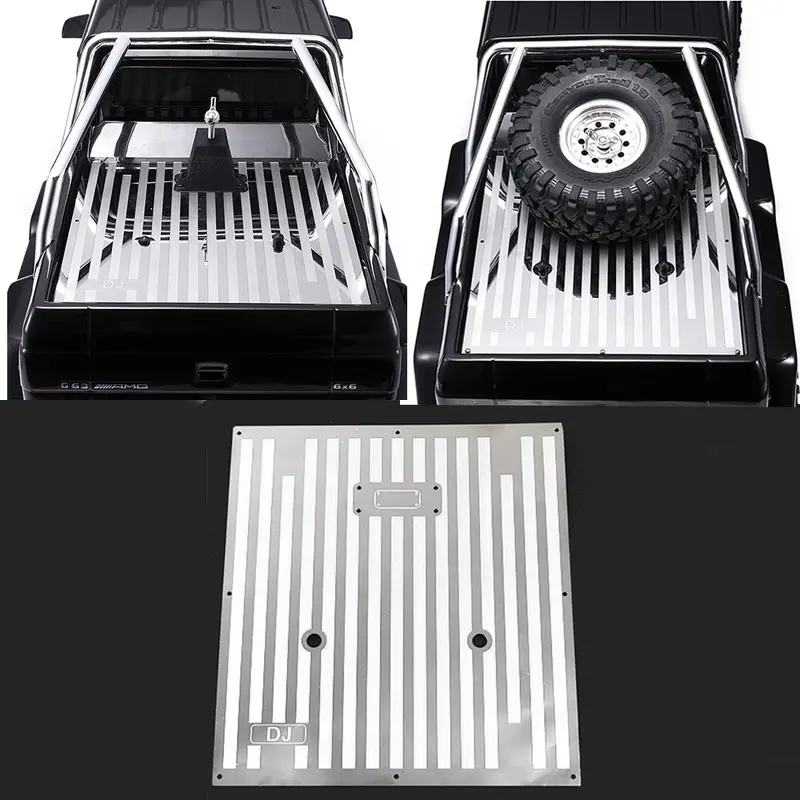 Rbr/C 1/10 Trx6 Anti Slide Alloy Board Trunk Tire Decorate Bracket Rc Car Parts 1