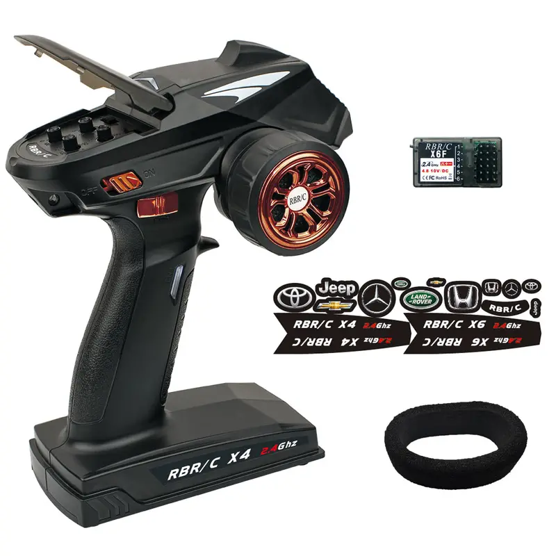 Rbr/C X4 2.4G 4Ch Transmitter With X6f Receiver For Jjrc Q65 Mn 90 Rc Vehicle Car Boat Tank Model Parts 1