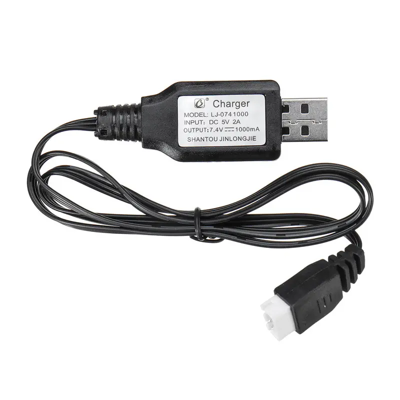 Rbrc 029 Battery Charger 7.4V Usb Charging Cable For Rb1277a 1/12 Rc Vehicles Spare Parts 1