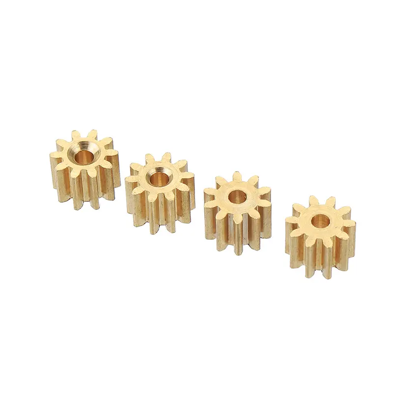Rbrc 4Pcs Copper Motor Gear For Rb1277a 1/12 Rc Car Vehicels Model Spare Parts 1