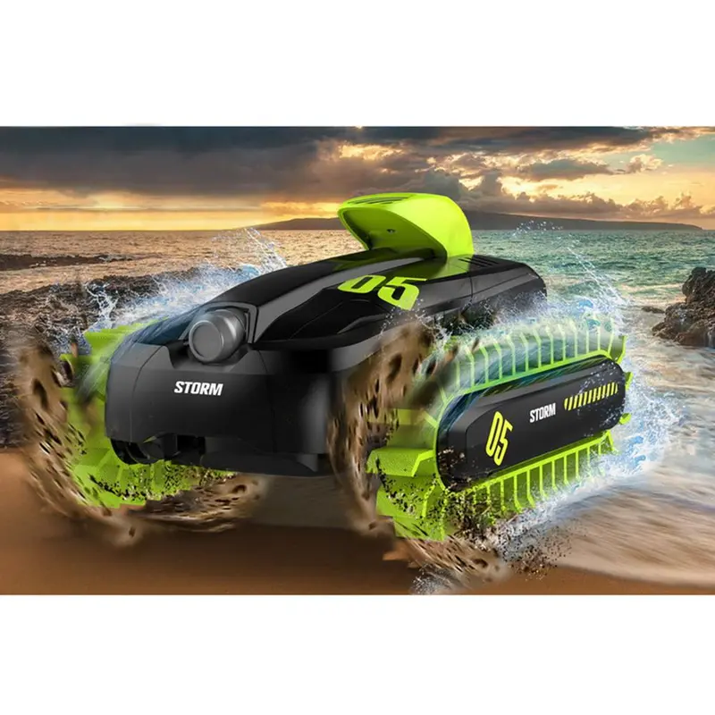 Rc 6Ch Amphibious Vehicle Shape 360 Degree Rotating Deform Toy Variable Boat Surface Walking 1