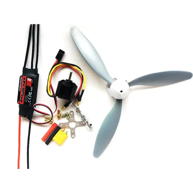 Rc Airplane Diy Set Hobbywing Skywalker 30A Esc+1400Kv 2212 Motor+3 Blade 8060 Propeller Power Combo 1