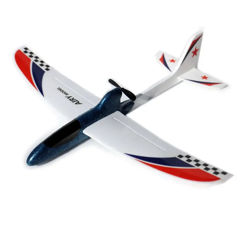 Rc Airplanes Capacitor Electric Hand Throwing Glider Diy Airplane Model Hand Launch Throwing Glider Educational Toy For Children 1
