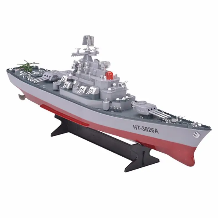 Rc Boat 1:250 Warship Remote Control Military Battleship Central Command Cockpit Seaplane Electronic Model For Kids Hobby Toys 1