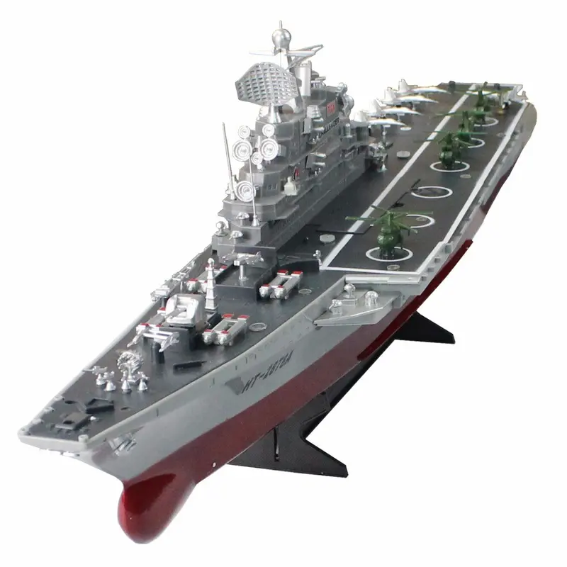 Rc Boat 1:275 4Ch Bismarck Aircraft Carrier Warship Remote Control Military Naval Vessels Electronic Model For Kids Toys Hobbys 1