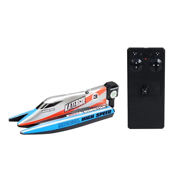 Rc Boat 2.4Ghz 4 Ch High Speed Mini Rc Racing Boat Drop Bruise Rechargeable Powerful Speedboat Children Toys Hobby Best Gifts 1