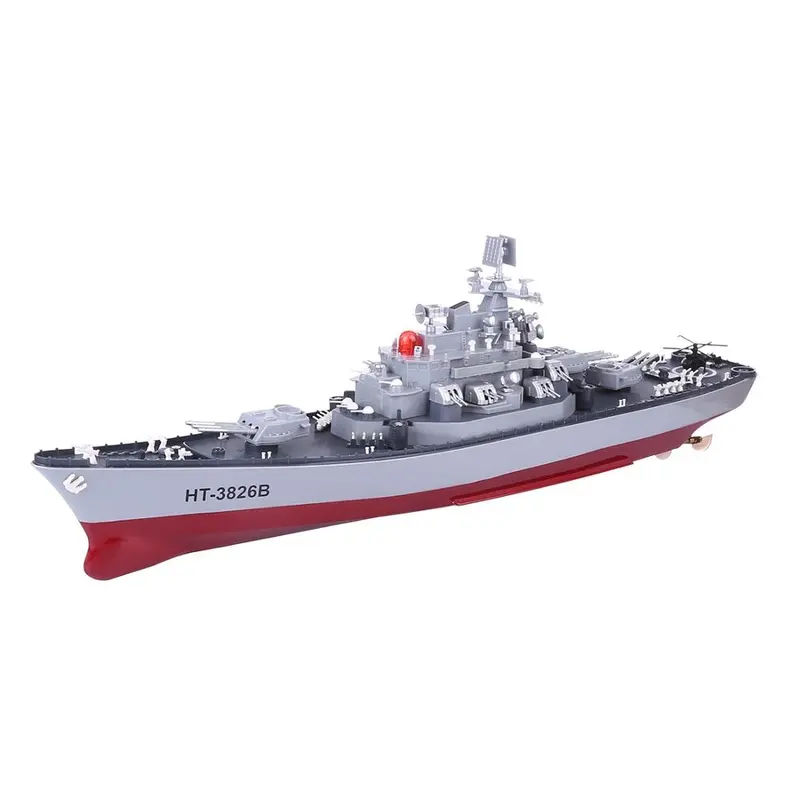 Rc Boat 6Km/H High Speed 58Cm 1:250 Military Battleship Rc War Ship Toy Remote Control Boat As Gift For Children Toy Kid-Us Plug 1