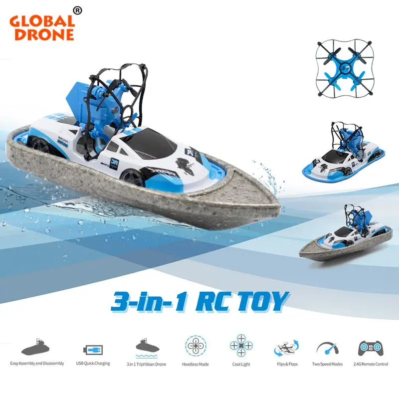 Rc Boat Flying Air Boat Radio-Controlled Machine On The Control Panel Birthday Christmas Gifts Remote Control Toys For Kids 1
