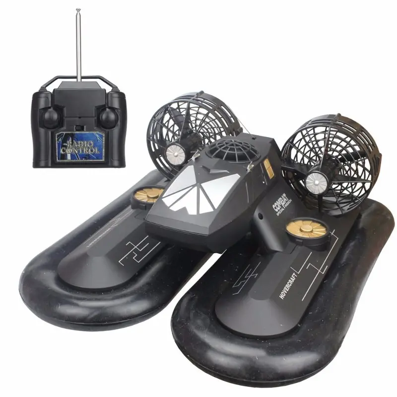 Rc Boat Hovership 1:8 Scales Model 6Ch Hovercraft Boat In Water Or On Land Simulation Hovercraft Model Electronic Toys For Kids 1