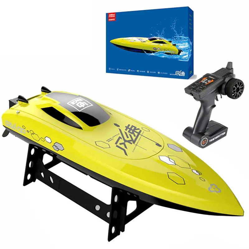 Rc Boat Udi904 High Speed Remote Control Boat Double Layer Cover 2.4G Speedboat Navigation Model For Children Toys Xmas Gift 1