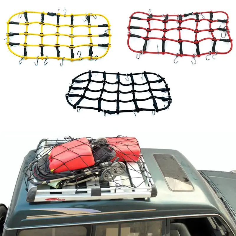 Rc Car 1:10 Parts Accessories Elastic Luggage Net For Axial Scx10 90046 Tamiya Cc01 Rc4wd D90 D110 Traxxas Trx-4 Rock Crawler 1