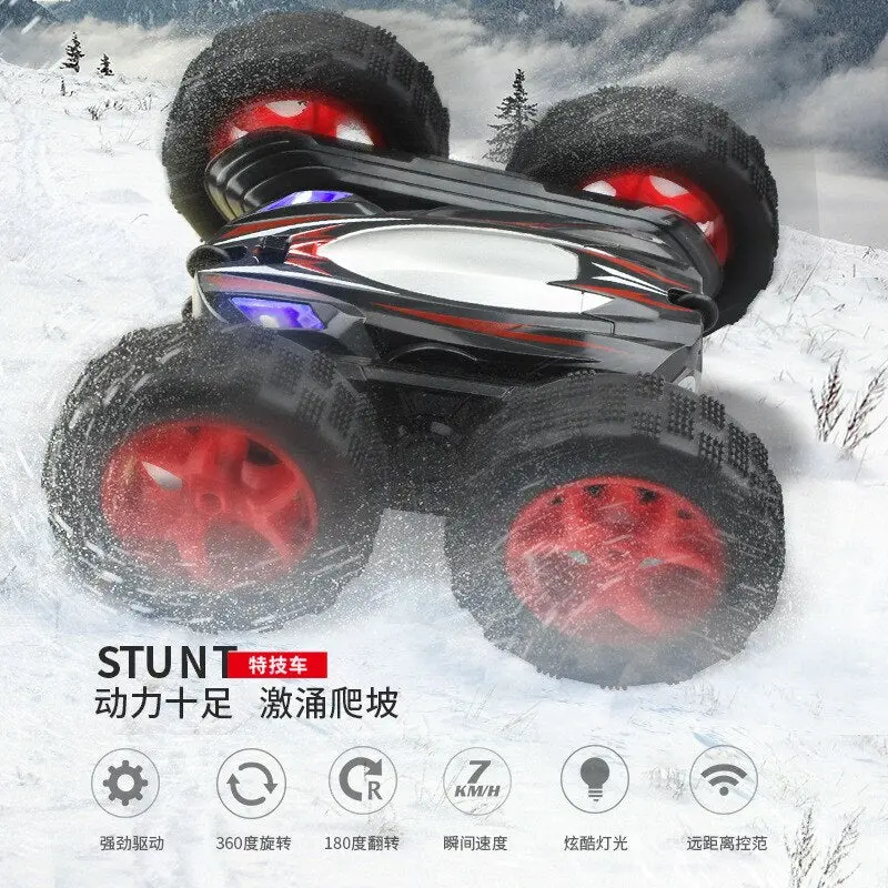 Rc Car 2.4G 4Ch Stunt Drift Deformation Buggy Car Rock Crawler Roll Car 360 Degree Flip Kids Robot Rc Cars Toys For Child Gifts 5