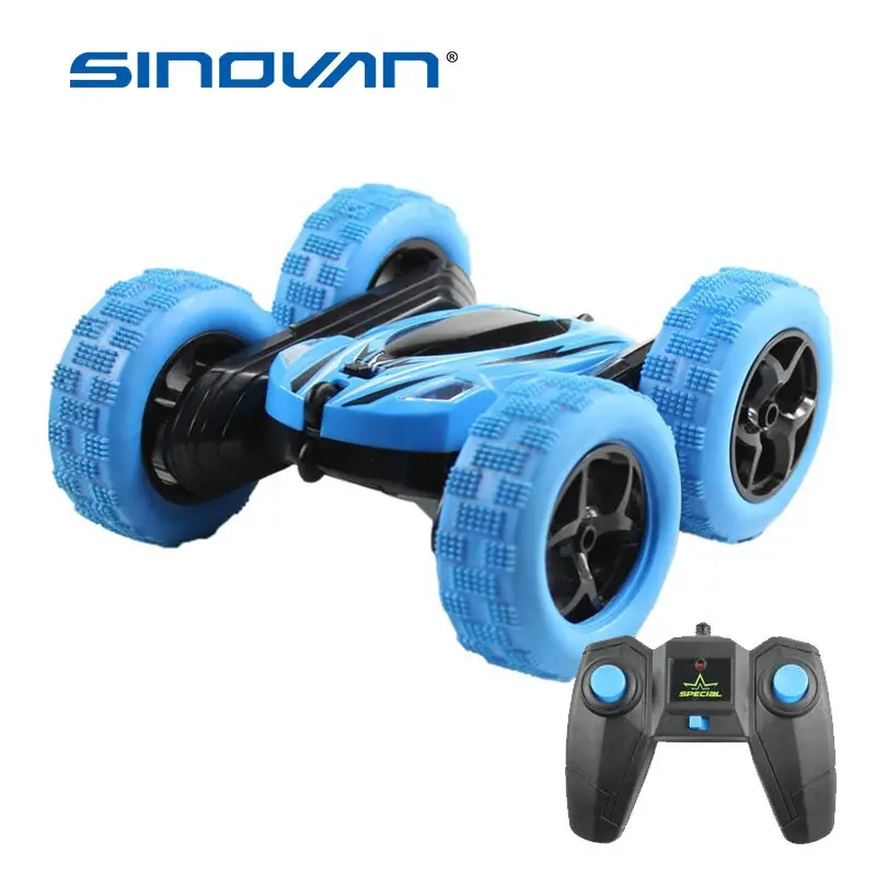 Rc Car 2.4G 4Ch Stunt Drift Deformation Buggy Car Rock Crawler Roll Car 360 Degree Flip Kids Robot Rc Cars Toys For Gifts Blue 1