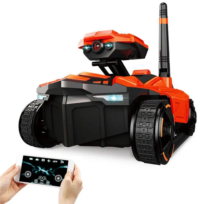 Rc Car Tank Yd-211 Wifi Fpv 0.3Mp App Remote Control Toy Phone Controlled Robot Toys 1
