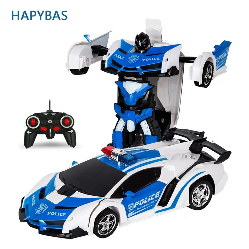 Rc Car Transformation Robots Sports Vehicle Model Robots Toys Cool Deformation Car Kids Toys Gifts For Boys 1