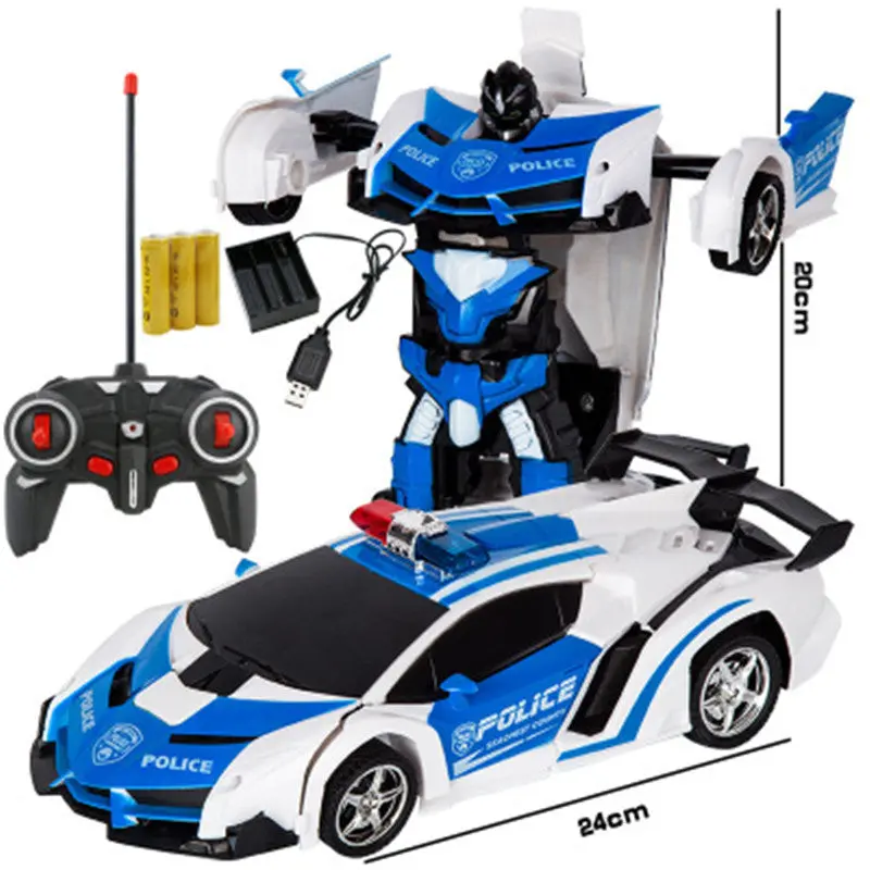 Rc Car Transformation Robots Sports Vehicle Model Robots Toys Cool Deformation Car Kids Toys Gifts For Boys Dropshipping 1