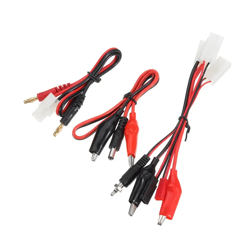 Rc Charging Cable Set Big Tamiya Plug To 4Mm Banana Plug Cable Crocodile Clip Dc Wire For Imax B6 B6ac Charger 1