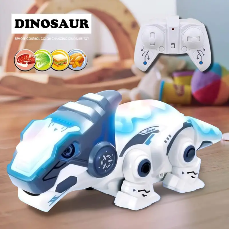 Rc Dinosaur Toy, Smart Dinosaur Robotic Toys, Remote Control Smart Robotic Dinosaur With Telescopic Tongue Electronic Pets Toy 1