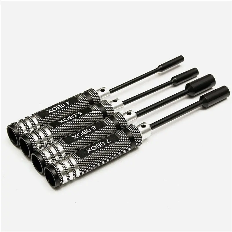 Rc Diy Tools 4.0Mm 5.5Mm 7.0Mm 8.0Mm Crew Driver Wrench Set Hex Key Socket Screwdriver Set For Rc Model Rc Diy Repair 1