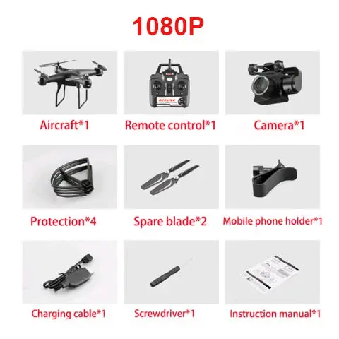 Rc Helicopter Foldable Drone Wifi Fpv With Esc Camera 4K Hd 1080P Rc Drone Four-Axis Aerial Remote Control Quadcopter Aircraft 10