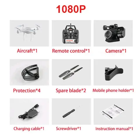 Rc Helicopter Foldable Drone Wifi Fpv With Esc Camera 4K Hd 1080P Rc Drone Four-Axis Aerial Remote Control Quadcopter Aircraft 5