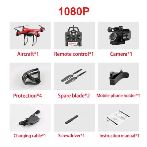 Rc Helicopter Foldable Drone Wifi Fpv With Esc Camera 4K Hd 1080P Rc Drone Four-Axis Aerial Remote Control Quadcopter Aircraft 6