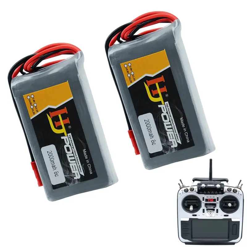 Rc Lipo Battery 2S 7.4V 2000Mah Lipo Battery For Jumper T16 Open Source Multi-Protocol Radio Transmitter 1