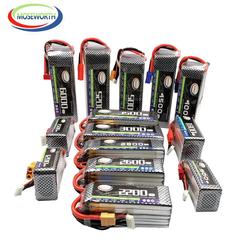 Rc Lipo Battery 6S 22.2V 2200 2800 3300 3800 4200 5200 6000Mah 30C 40C 60C For Rc Helicopter Aircraft Quadcopter Drone Batteries 1