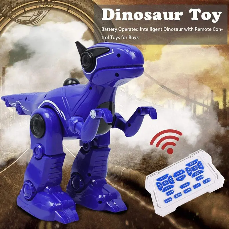 Rc Mechanical Dinosaur Kid Toy Wireless Remote Control Usb Charging Multifunction Programming Rc Intelligent Mech Dinosaur Toys 1