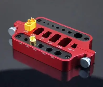 Rc Metal Mini Red Soldering Tool Holder Model Car Drone Marine Welding Tool T Plug Connector Xt60 Xt90 1