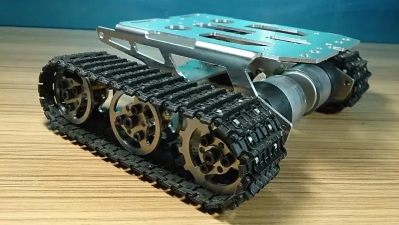 Rc Metal Tank Chassis Robot Crawler Tracked Tank Chassis Smart Car Chassis Tracked Vehicle Diy Rc Toy Remote Control Mobile 1