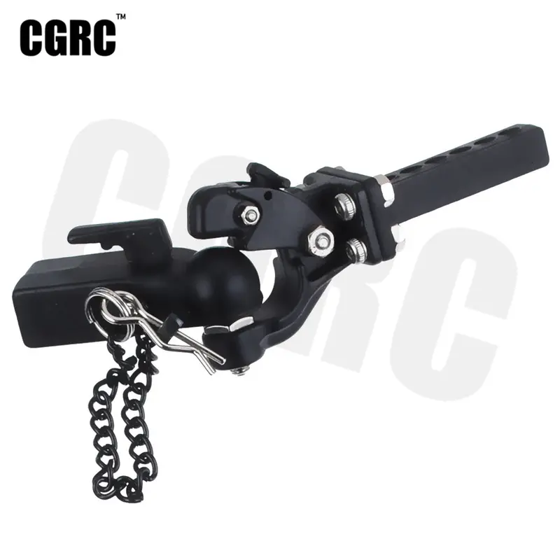 Rc Metal Trailer Hook Connector Coupler For 1/10 Rc Crawler Car Traxxas Trx4 Bronco Rc4wd D90 D110 Axial Scx10 90046 Jimny G500 1