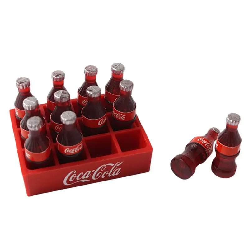 Rc Mini Coke Bottle & Tray Decoration Accessory Tools For 1/10 Rc Crawler Car Axial Scx10 Traxxas Trx4 Rc4wd D90 1