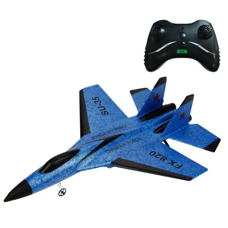 Rc Plane Toy Epp Craft Foam Electric Outdoor Rtf Radio Remote Control Su-35 Tail Pusher Quadcopter Glider Airplane Model For B 2