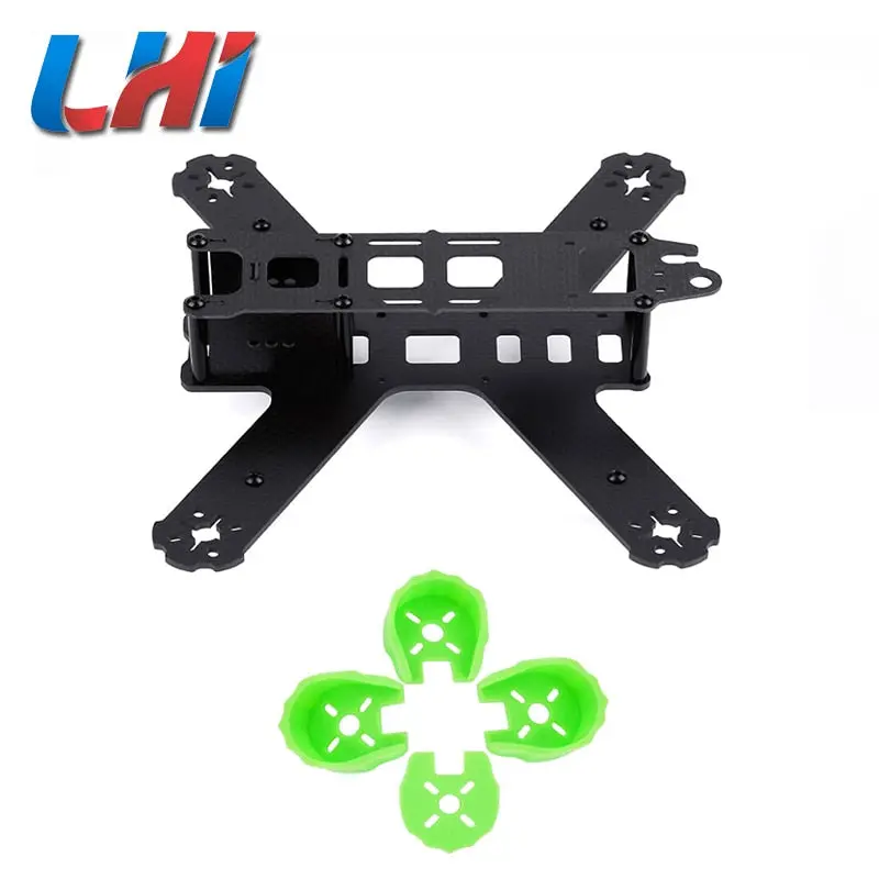 Rc Planes Fpv Tamiya Rc Car Qav 210Mm 210 Pure Full Carbon Fiber Quadcopter Frame Kit + Motor Cover For Lisam Qav210 For Drone 1