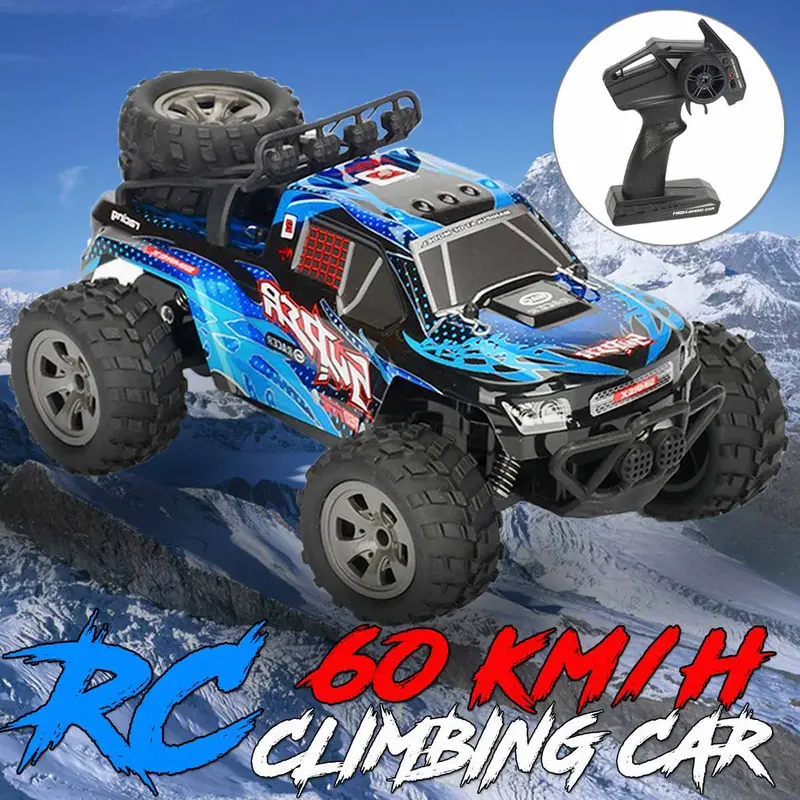 Rc Racing Car 2.4G 4Wd Electric Remote Motor Toy Kids Boy Child Gift High Speed Road Vehicle Climbing Electric Car 1:18 Scale 1
