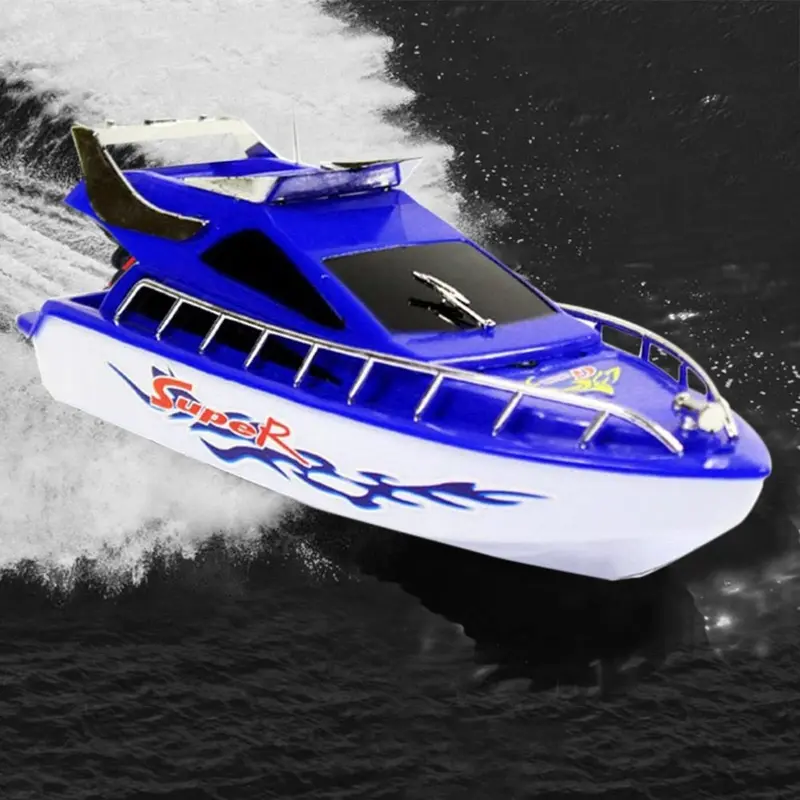Rc Speedboat Super Mini Electric Remote Control High Speed Boat Ship 4-Ch Rc Boat Game Toys Birthday Gift Kid Children Toys New 1