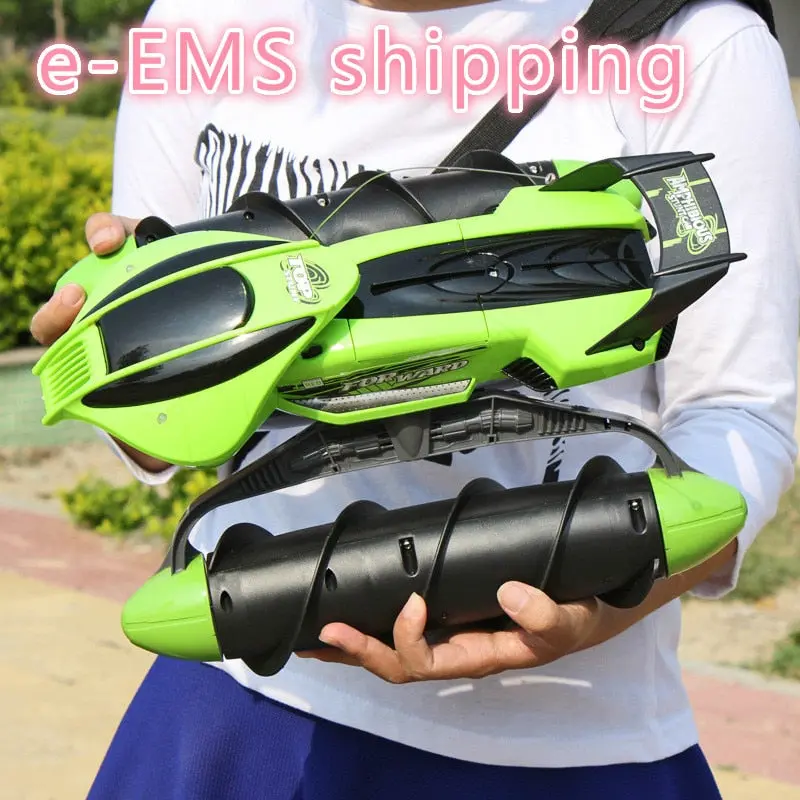 Rc Stunt Tank Nitro Remote Control Car Caminhao De Controle Remoto Driving Onwater And Land Amphibious Electric Toys Children 1