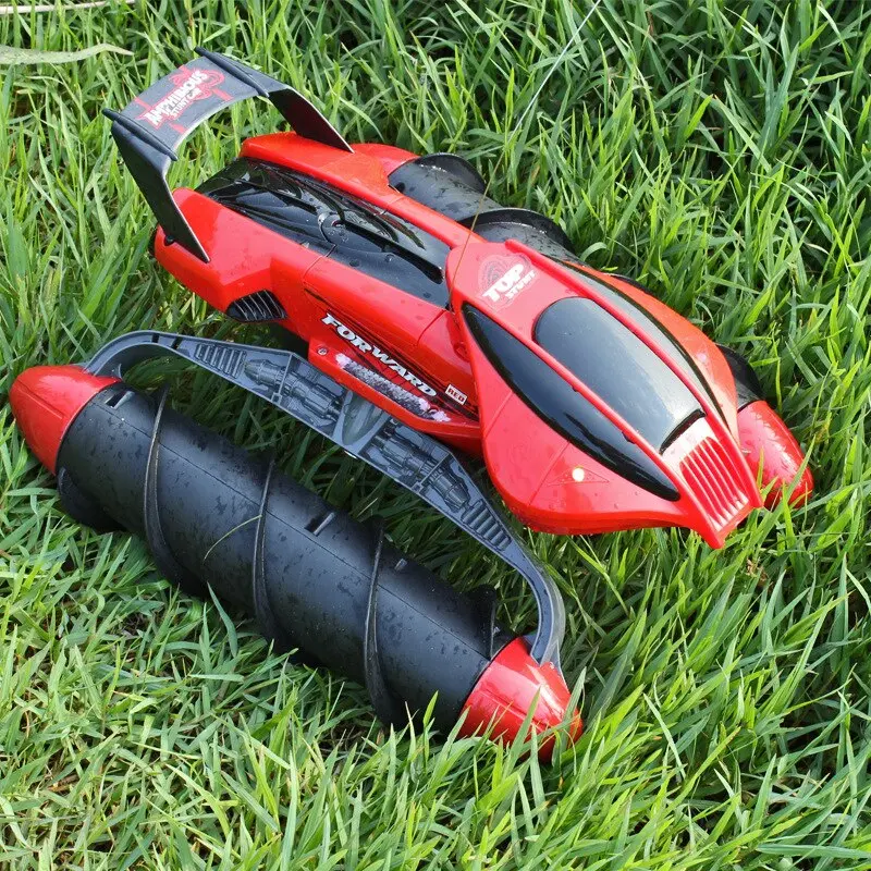 Rc Stunt Tank Nitro Remote Control Car Caminhao De Controle Remoto Driving Onwater And Land Amphibious Electric Toys Children 2