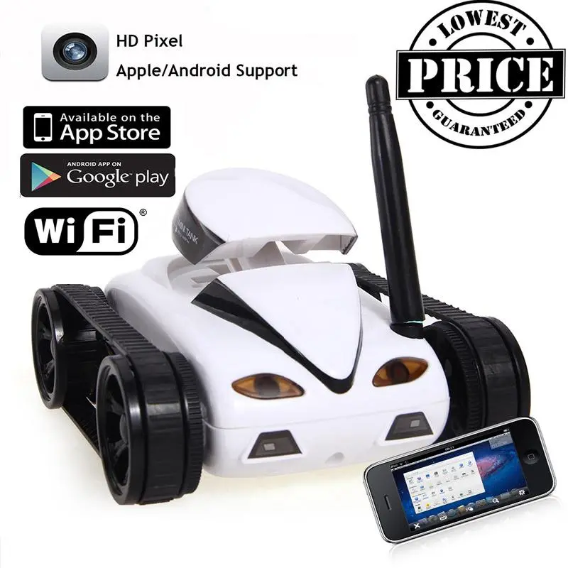 Rc Tank Car 777-270 With 0.3Mp Camera Robot Wifi Ios Mobile Phone Remote Control Mini Spy Remote Control Tank Children's Toys 1