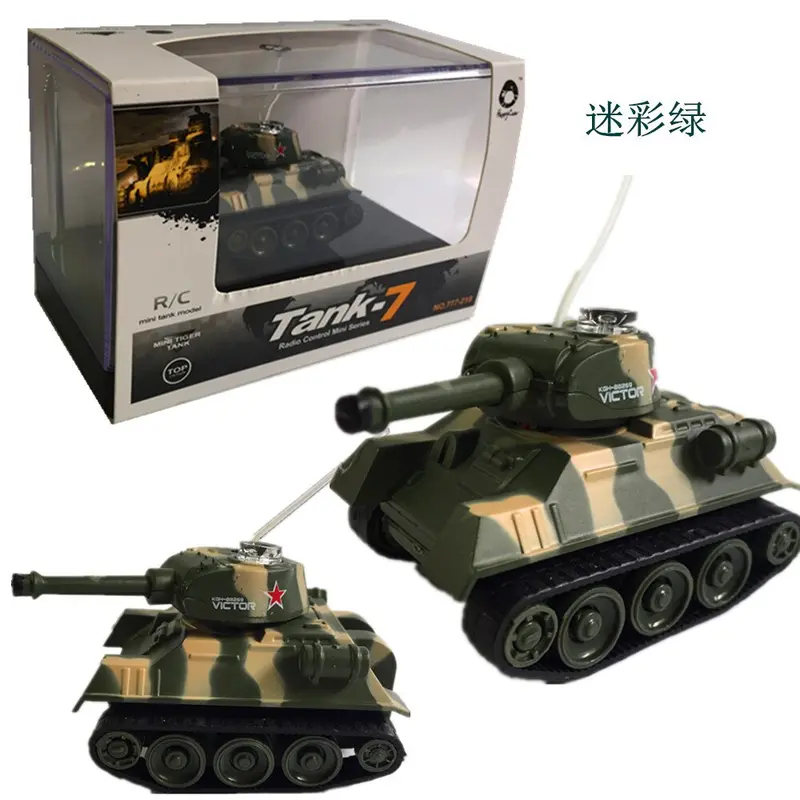 Rc Tank Mini Tiger Rc Tank Model Imitate Remote Radio Control Tank Radio Controlled Electronic Toys Tank For Children Kids 1